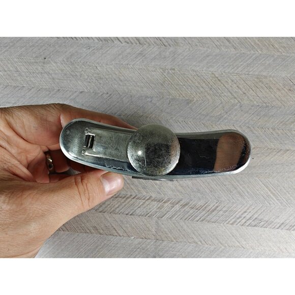 Vintage Stainless Steel 6 Oz Flask With Gettysburg Engraving & Secure Screw Cap - Picture 6 of 8